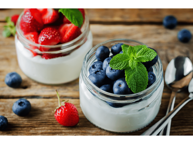 Greek Yogurt Parfait with Fresh Berries and Granola